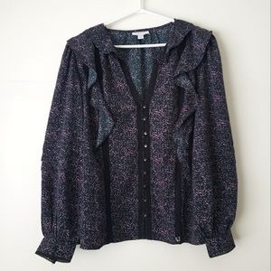 Topshop frilly blouse